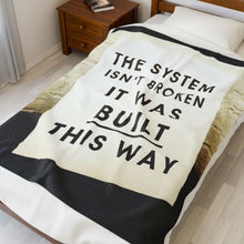 Load image into Gallery viewer, Broken System Velveteen Plush Blanket