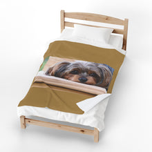 Load image into Gallery viewer, Yorkie Relaxing Velveteen Plush Blanket