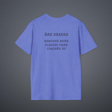 Load image into Gallery viewer, Sports Greatest Motivator- Bad Grades (see back) Unisex T-Shirt by B E-Z