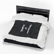 Load image into Gallery viewer, Sound of Silence Velveteen Plush Blanket