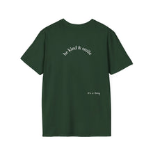 Load image into Gallery viewer, be kind & smile Unisex T-Shirt by B E-Z