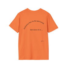 Load image into Gallery viewer, Defense is Personal 2.0 Unisex T-Shirt by B E-Z