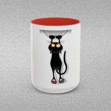 Load image into Gallery viewer, Dangling Cat Coffee Mug (15oz)