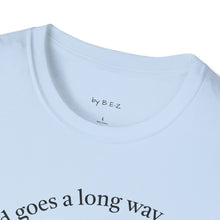 Load image into Gallery viewer, peace of mind goes a long way Unisex T-Shirt by B E-Z