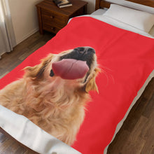 Load image into Gallery viewer, Dog Lick Velveteen Plush Blanket