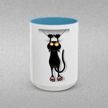 Load image into Gallery viewer, Dangling Cat Coffee Mug (15oz)