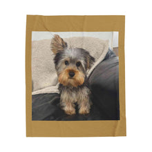 Load image into Gallery viewer, Yorkie Velveteen Plush Blanket