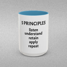Load image into Gallery viewer, 5 PRINCIPLES Coffee Mug (15oz)