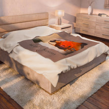 Load image into Gallery viewer, Be Like Goldfish Velveteen Plush Blanket