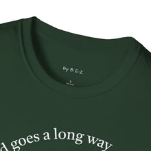 Load image into Gallery viewer, peace of mind goes a long way Unisex T-Shirt by B E-Z