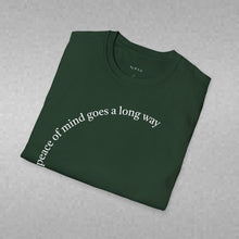 Load image into Gallery viewer, peace of mind goes a long way Unisex T-Shirt by B E-Z