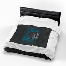 Load image into Gallery viewer, Underwater Dog Velveteen Plush Blanket