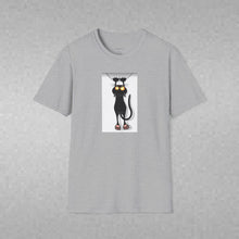 Load image into Gallery viewer, Dangling cat Unisex T-Shirt by B E-Z