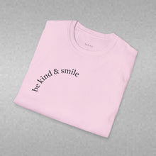 Load image into Gallery viewer, be kind & smile Unisex T-Shirt by B E-Z