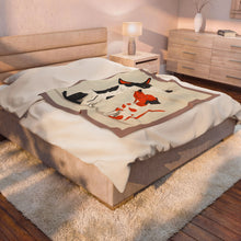 Load image into Gallery viewer, Two Dogs Velveteen Plush Blanket