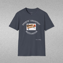 Load image into Gallery viewer, Sports' Greatest Motivator- Laziness (see back) Unisex T-Shirt by B E-Z
