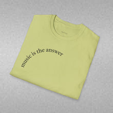 Load image into Gallery viewer, music is the answer Unisex T-Shirt by B E-Z