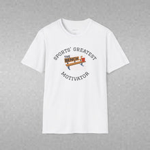 Load image into Gallery viewer, Sports' Greatest Motivator- Laziness (see back) Unisex T-Shirt by B E-Z
