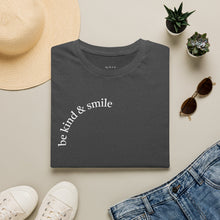 Load image into Gallery viewer, be kind & smile Unisex T-Shirt by B E-Z