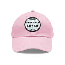 Load image into Gallery viewer, Never Forget How... Dad Hat with Leather Patch (Round)