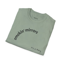 Load image into Gallery viewer, smokin&#39; mirrors Unisex T-Shirt by B E-Z
