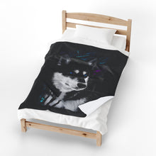 Load image into Gallery viewer, Husky Velveteen Plush Blanket

