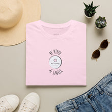 Load image into Gallery viewer, be kind &amp; smile Unisex T-Shirt by B E-Z
