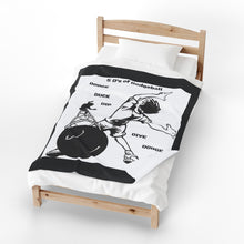 Load image into Gallery viewer, 5 D's of Dodgeball Velveteen Plush Blanket

