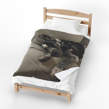 Load image into Gallery viewer, Chillin' Great Dane Velveteen Plush Blanket

