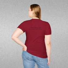 Load image into Gallery viewer, When Black Ink Met White Empty Pages (Back of Shirt) Unisex T-Shirt by B E-Z - It's A Thing
