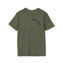 Load image into Gallery viewer, Shots fired Unisex T-Shirt by B E-Z
