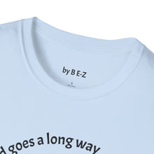 Load image into Gallery viewer, peace of mind goes a long way Unisex T-Shirt by B E-Z
