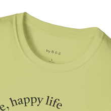 Load image into Gallery viewer, happy wife, happy life Unisex T-Shirt by B E-Z
