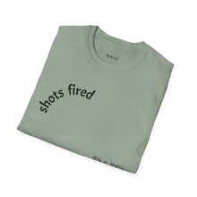 Load image into Gallery viewer, Shots fired Unisex T-Shirt by B E-Z
