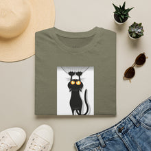 Load image into Gallery viewer, Dangling cat Unisex T-Shirt by B E-Z

