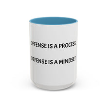 Load image into Gallery viewer, OFFENSE IS A PROCESS, DEFENSE IS A MINDSET Coffee Mug (15oz)
