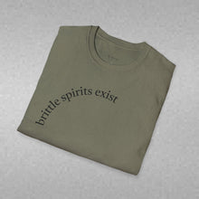 Load image into Gallery viewer, brittle spirits exist Unisex T-Shirt by B E-Z
