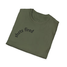Load image into Gallery viewer, Shots fired Unisex T-Shirt by B E-Z
