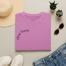 Load image into Gallery viewer, slow burn Unisex T-Shirt by B E-Z
