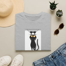 Load image into Gallery viewer, Dangling cat Unisex T-Shirt by B E-Z
