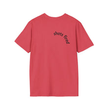 Load image into Gallery viewer, Shots fired Unisex T-Shirt by B E-Z

