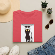Load image into Gallery viewer, Dangling cat Unisex T-Shirt by B E-Z
