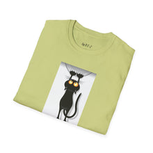 Load image into Gallery viewer, Dangling cat Unisex T-Shirt by B E-Z
