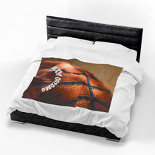 Load image into Gallery viewer, Hoop Dreams Velveteen Plush Blanket
