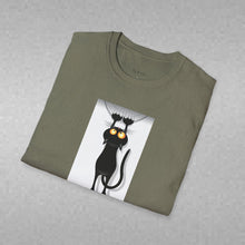 Load image into Gallery viewer, Dangling cat Unisex T-Shirt by B E-Z
