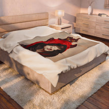Load image into Gallery viewer, Double Trouble Velveteen Plush Blanket
