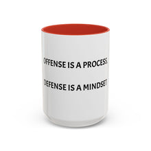 Load image into Gallery viewer, OFFENSE IS A PROCESS, DEFENSE IS A MINDSET Coffee Mug (15oz)

