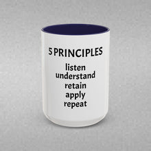Load image into Gallery viewer, 5 PRINCIPLES Coffee Mug (15oz)
