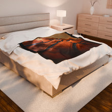 Load image into Gallery viewer, Basketball Velveteen Plush Blanket
