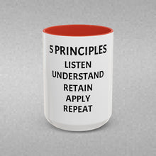 Load image into Gallery viewer, 5 PRINCIPLES Coffee Mug (15oz)
